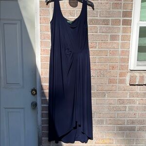 Ralph Lauren Navy High-Low Dress